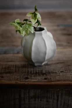ERNST vase dented stripe, 10 cm Beige Outlet