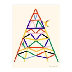 Paper Collective Escalader poster, 50x70 cm Multi New