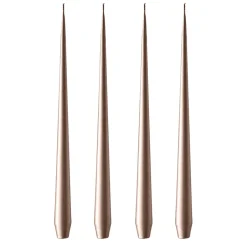 Ester & erik candle 42 cm 4-pack metalic, Champagne Beige