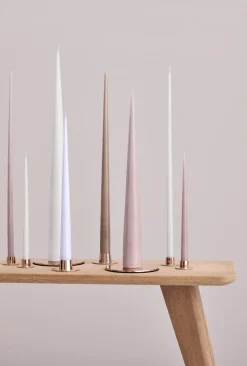 Ester & erik candle plate Ø12 cm matte, Rosé gold Gold-coloured Online