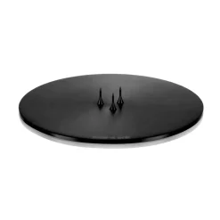 Ester & erik candle plate Ø12 cm matte, Black Clearance