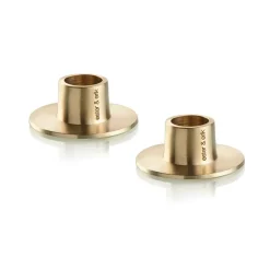 Ester & erik candle sticks matte 2-pack, Gold Gold-coloured Best