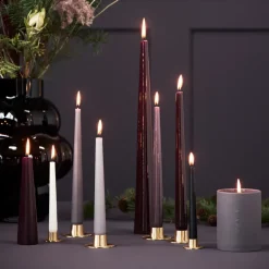 Ester & erik candle sticks matte 2-pack, Gold Gold-coloured Best