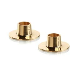 Ester & erik candle sticks smooth 2-pack, Gold Gold-coloured Best