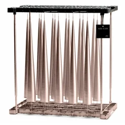 Ester & erik cone candles 34 cm 2-pack metallic, Champagne 94 Gold-coloured Online