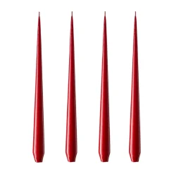 Ester & erik light 4-pack lacque, winter berry, 32 cm Red