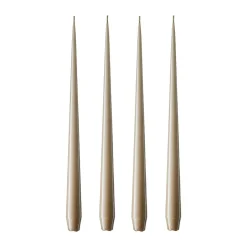 Ester & erik light 4-pack lacquered, nougat note, 42 cm Beige