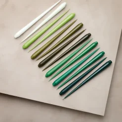 Ester & erik light 4-pack lacquered, olive glow, 32 cm Green New