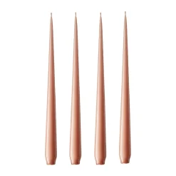 Ester & erik light 4-pack lacquered, rosy caramel, 42 cm Beige Hot