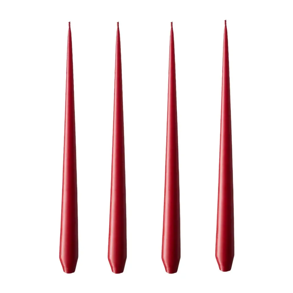 Ester & erik light 4-pack matte, winter berry, 32 cm Red Outlet