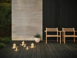 Ester & erik outdoor candle holder large 32.3 cm, Gold Gold-coloured Online
