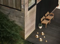 Ester & erik outdoor candle holder small Ø16 cm, Gold Gold-coloured Sale