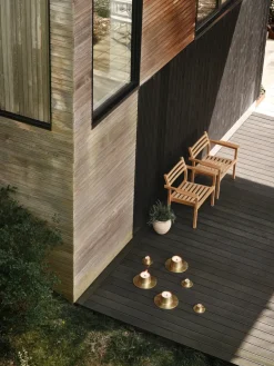 Ester & erik outdoor candle holder small Ø16 cm, Gold Gold-coloured Sale