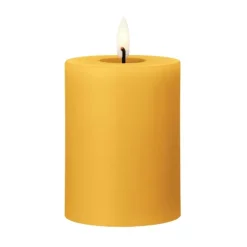Ester & erik pillar candle LED, 85 Mango, 10 cm Yellow Hot