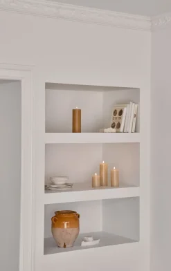 Ester & erik pillar candle LED, 14 Pale ginger, 10 cm Orange New