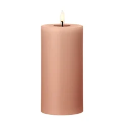 Ester & erik pillar candle LED, 20 Rosy caramel, 15 cm Pink Discount
