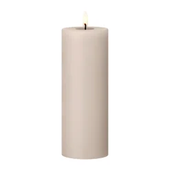 Ester & erik pillar candle LED, 22 Linen Grey, 20 cm Beige Sale