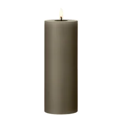 Ester & erik pillar candle LED, 77 Caviar, 20 cm Brown Hot