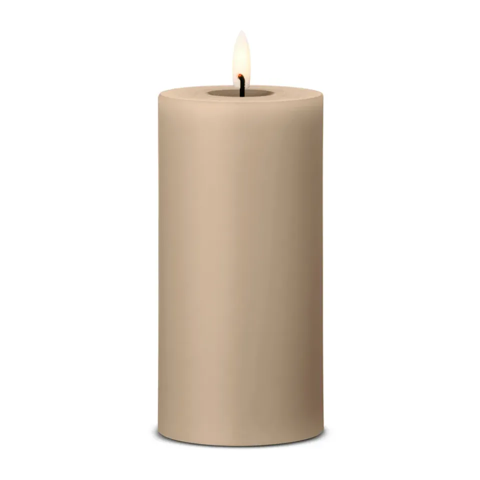 Ester & erik pillar candle LED, 18 Nougat Note, 15 cm Beige Hot