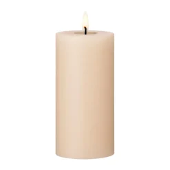 Ester & erik pillar candle LED, 11 Ice Latte, 15 cm Beige Discount