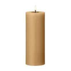 Ester & erik pillar candle LED, 27 Almond butter, 20 cm Brown