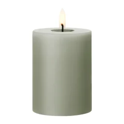 Ester & erik pillar candle LED, 69 Artichoke, 10 cm Green New