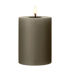 Ester & erik pillar candle LED, 77 Caviar, 10 cm Brown Sale
