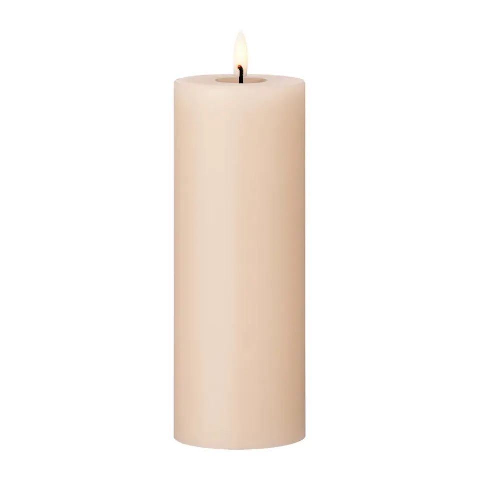 Ester & erik pillar candle LED, 11 Ice Latte, 20 cm Beige Online