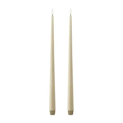 Ester & erik taper candle LED 2-pack, 14 Pale ginger, 40 cm Orange Discount