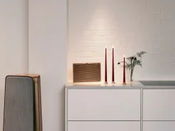 Ester & erik taper candle LED 2-pack, 44/2 Deep Wine , 30 cm Red Outlet