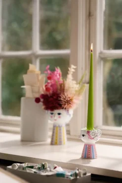 Bjørn Wiinblad Eva candlestick 9,5 cm, Pink Best