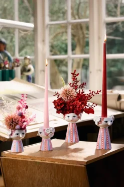 Bjørn Wiinblad Eva candlestick 9,5 cm, Pink Best