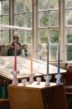 Bjørn Wiinblad Eva candlestick 9,5 cm, Pink Best