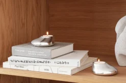 Eva Solo Mellow candle holders 2 pcs, Silver Silver-coloured Sale