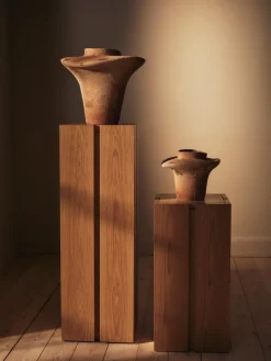 Ferm Living Evio vase, Burnt umber, Ø25x22 cm BeigeBrown Sale