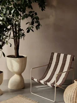 Ferm Living Evoke flower pot 70 cm, Warm Sand Beige Hot