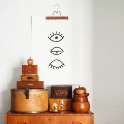 Fine Little Day Eye Eye poster, 50x70 cm BlackWhite New