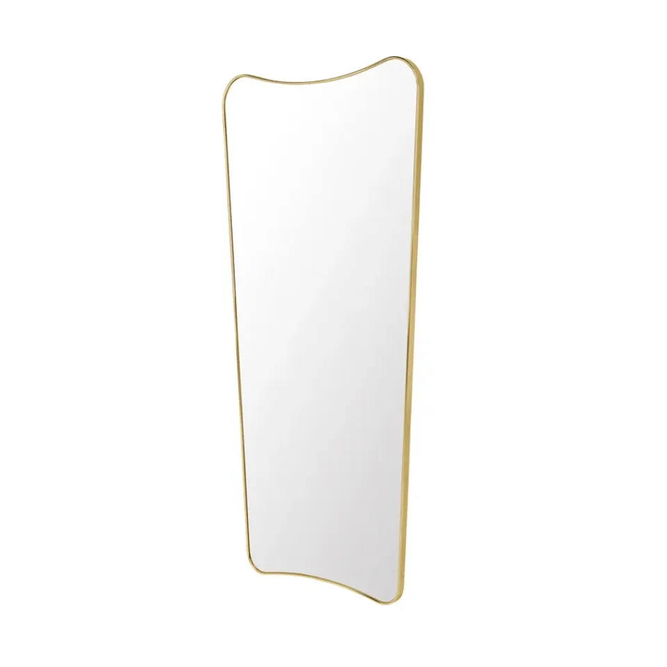 GUBI F.A.33 Mirror, Brass polished, large Gold-coloured Online