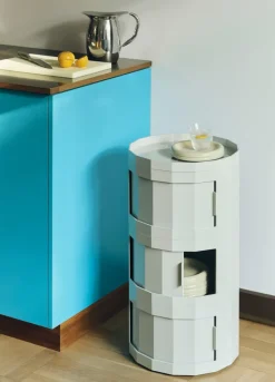 HAY Facet Cabinet 30 side table, Misty Grey Clearance