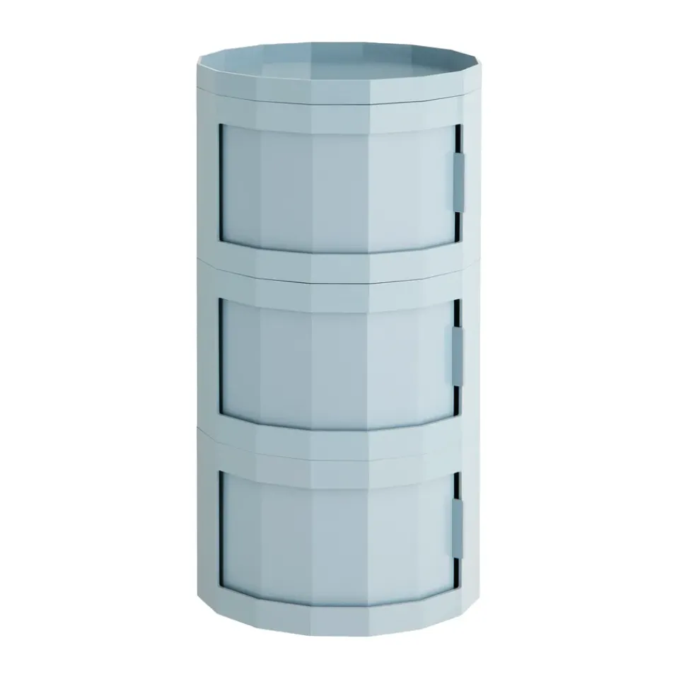 HAY Facet Cabinet 30 side table, Misty Blue Best