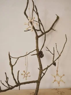 Ferm Living Jute Stars Christmas decoration 3 pieces, Natural Beige Outlet