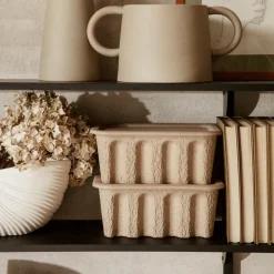 Ferm Living Ferm storage box paper small 2-pack, brown Beige New