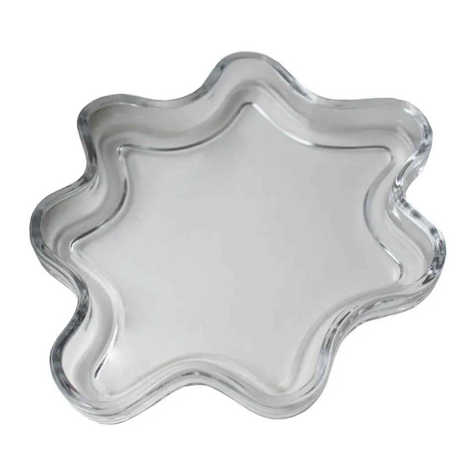 DBKD Filter decorative tray, Clear, Ø22x2 cm Transparent New