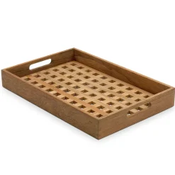 Fritz Hansen Fionia tray 32x48 cm, Teak Brown Best