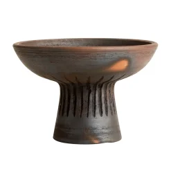 MUUBS Fire bowl on foot S, Brown Online