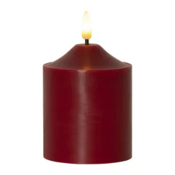 Star Trading Flame pillar candle LED 12 cm, Red Online