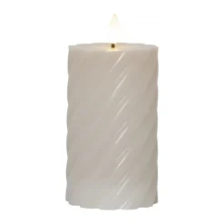 Star Trading Flame pillar candle Ø7.5x15 cm, Beige Discount