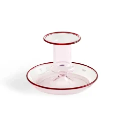 HAY Flare candlestick, Pink Discount