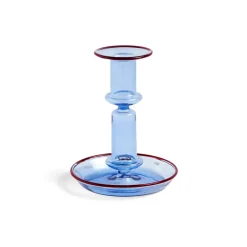 HAY Flare medium candle sticks, light -red Blue Clearance