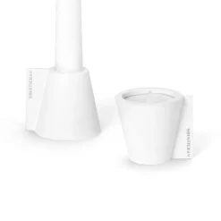 Solstickan Design Flipp candle holder 5x6 cm, White Best